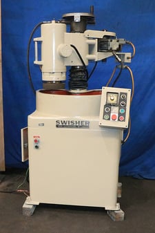 Swisher #Mark-V, Sweeping Vertical Spindle Surface Grinder, 8" diameter wheel, 7.5 HP, 230-460 Volt, 3PH, 1984