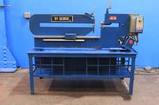 By George #CS4275, Circle Shear, 42" max. diameter, 2" diameter high-speed cutting wheels, 14-gauge mild