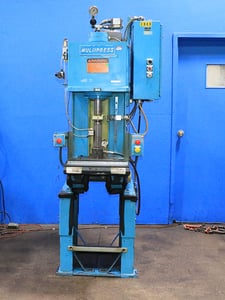 6 Ton, Denison #WR65L-C-464FS1, Hydraulic C-Frame Press, 18" x 11.5" bed, 12" stroke, 16" daylight, 7.5"