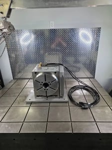 12.2" Haas #SHRT-310SPB, 4-Axis CNC Rotary Table, 9" center height, 100 psi brake torque, 72:1 gear ratio