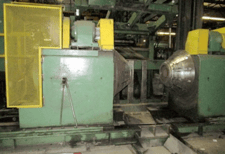 50000 lb. Cincinnati, double cone uncoiler with coil car, 72" width, 20"-30" ID, air clutches