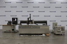 Omax #55100, CNC waterjet, 4.5' x 8.3', 30 HP, 60000 psi, garnett hopper, chiller, height sensor, 2021