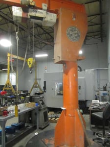 2 Ton, Cleveland Beacon, 360° jib crane & 2 ton Coffin hoist, wire rope