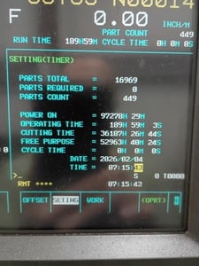 Kuraki #KBT-13EA, horizontal boring mill, 60 HP, 157.4" x 90.5" x 51.2" travel, 40 ATC, 4k RPM, 70.1" x 86.6"