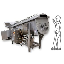 24" diameter x 10' long, meyer metalcraft specialties #sc3-2, Sanitary Screw Auger Conveyor, Stainless Steel