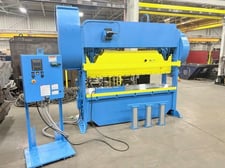 100 Ton, Rousselle #10SS100, Straight Side Double Crank Press, 100" x 30" bed, 6" stroke, 4" adjustment