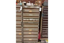 Image for 10 Drawer Microform, Vidmar Style Tool Cabinet w/ Deviders