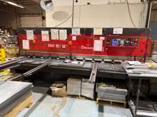 1/4" x 10' Amada #M3060, Mechanical Shear, 60 SPM, 16 hold downs, 25 HP, sheet support system, Amada CNC