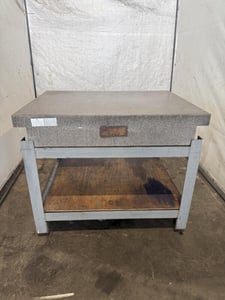 4 8" x 36" x 8" Granite Surface Combustion Plate w/ stand