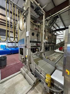 Milnor #COSHQ112, 2-Cake Shuttle Conveyor, 300 lb. capacity, 208 V, 2016