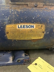 5 HP 1740 RPM Leeson, Frame L184T, TEFC, 230 Volts