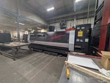 Amada #Ensis-3015AJ Fiber laser, 2000 watt, 9 station ASFH3015E high speed pallet changer, 2016
