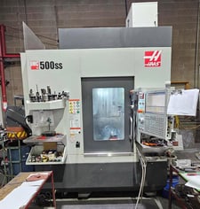 Haas #UMC-500SS, 5-Axis CNC vertical machining center, 24" X, 16" Y, 16" Z, 12000 RPM, 30+1 side mount tool
