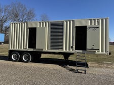 1000 KW Caterpillar #C32, portable diesel generator set, 480 Volts, 1118 hours, 1250 gal fuel tank, 2007