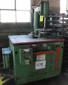 No. 433VXG Beatty, 3/16" capacity, air clamping, heavy duty spindles, from service, tag #15711