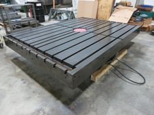 72" x 96" Lucas, Manual Air Lift Rotary Table, 16" center height, 7" center bore, 60" base plate diameter