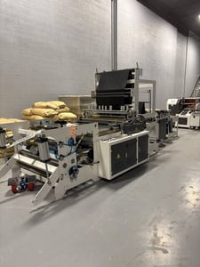 Silstar #GBDR-1000, Interleaf S-Type Garbage Bag Machine, Auto, 50-140 Pcs/Min