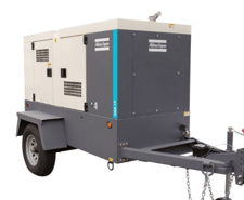 40 KW Atlas Copco #QAS-45-ID-T4F, Generator, 3 Phase, 36 kW/45 kVA Prime, 50 kVA, 480/277 V