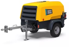 110 cfm, 100 psig, Atlas Copco #XAS-110-CFM, Air Compressor, ParCool Coolant, 3-Cylinder Diesel Engine, 2.8"