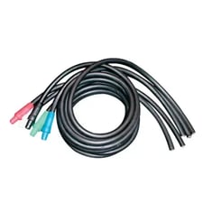 Cam-Type Male Feeder Set, Cable, Pig Tail, 2/0 Type W, Bare End Tie In, 400 Amps, 600 VAC