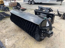 Skid Steer Angle Broom, Quick Attach Type, 86" Size