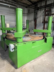 84" Spitfire #SP-F888-84PNLC, Double-Sided Lapping Machine, 4 Pneumatic Hold Downs, 33" diameter x 2" high