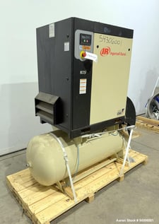 37 cfm, 125 psig, Ingersoll-Rand #R7.5i-A125, Rotary Screw Air Compressor, 4356 RPM, 10 HP