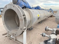 36" x 37' Ricsa, Demethanizer Column, in Ricsa Steel, Maximum Pressure 752.3 to 150°F, new