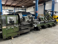 32" x 160" Poreba #TPK80A/4M, engine lathe, 21" swing over cross slide, 3-jaw 31.5" chuck, inch/metric