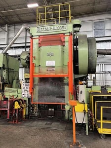 2000 Ton, Nittan Massey #MHFP2000-LW, hot forging press line, 11" strtoke, 43.3" Shut Height, 200 HP