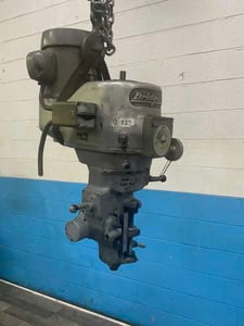 Bridgeport, vertical head, J-head, 50-4200 RPM, R8 taper in quill, feeds