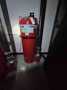 400 lbs. Fenwal #FM-200, Clean Agent Extinguishing System