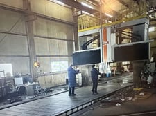 SNK #RB-7VM, double column bridge gantry mill, 60 automatic tool changer, 324.8" X Travel, 177.1" Y Travel