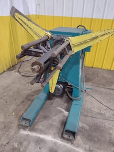 4000 lb. Durant #MD-401-M, motorized uncoiler coil reel, 16" widrth, 15"-20" ID, 60" outside dimensions, 2 HP