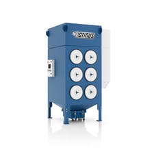 2354 cfm Otinus, CNC dust collector, 430 sq.ft., 4 filters