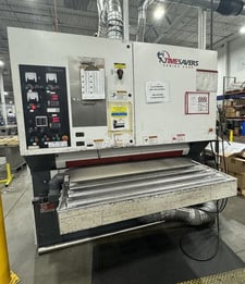 42" Timesavers #4221-45-09, Dual Head Metal Wide Belt Sander, bed update 2023, 2017