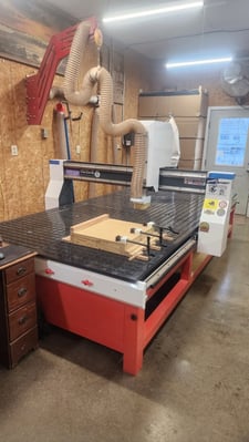 5' X 10' Industrial Pro Series CNC Router, 120" x 60" x 8" travel, 24k RPM, 6 HP, 220 V., 5' x 10' table