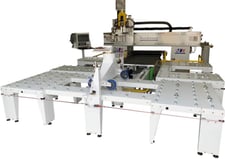 Northwood #TA48MT, CNC Router, 152" X, 105" Y, 14" Z, 24 HP, 24000 RPM, 12-station ATC, Fanuc CNC control