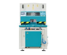 16.5" Atech #VK-420, Double Miter/Cutoff Saw, (2) 3 HP motors, (2) horizontal pneumatic clamps, 2026