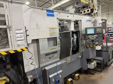 Okuma #2SP-35HG, dual spindle CNC turning center, Fanuc 18iTB, (2) 3-jaw 10" chucks, chip conveyor, coolant
