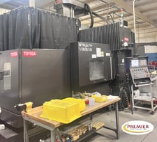 Toyoda #VB215, CNC double column vertical machining center, Fanuc 0iM, 79.5" X, 59" Y, 31.5" Z, 6000 RPM