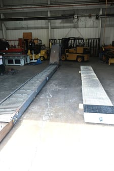 30' long Titan, Machine Tool Chip Conveyor for Northwood CNC Router, Integrated Coolant System, 2008