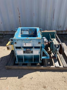 Rader #20x20ESW, Rotary Airlock, 5 HP Baldor Motor, TXT4B Dodge Gearbox