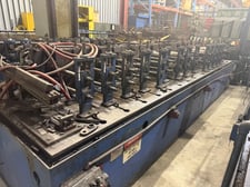 16 Stand, Dahlstrom #400-16-08, 1.5" Arbors, 4"-9" Range, 20" Roll Space, 13" hz centers, 30-120 fpm