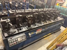 8 Stand, Dahlstrom #400-8-OB, 1.5" Arbors, 4"-7" Range, 8" Roll Space, 13" hz centers, 0-50 fpm