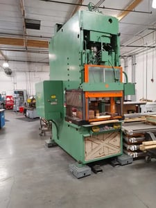 175 Ton, Cincinnati #OBS175, hydraulic gap frame press, 10" stroke, 22" daylight, 50" x 30" bed, 4.2 FPM, 25