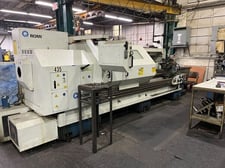 Romi #M27, CNC Lathe, 27" swing, 114" machining length, 15" chuck, 30 HP, 1800 RPM, tailstock, 2002