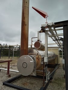 2.25 MMBTU/hr Wenco #SB36/18-22H, Sweet Hot Oil Heater, 60" diameter x 26' length, 15 psi @ 399&deg;F, 2004