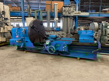 36"/62" x 84"/144" LeBlond, sliding gap bed lathe, 23.5" swing over cross slide, 30 HP, thread dial, 1955