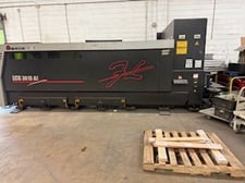 Amada #LCG-3015-AJ, CNC Fiber Laser Cutter, 10' x 5' sheet, dual pallet, 6000 watt, 121" X, 61" Y, 3.9" Z